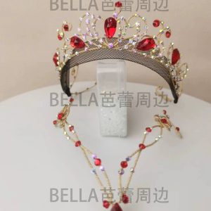 Universal Headdress/Ace Mirada Red/Ballet Headdress